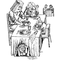 Eating With Kids At A Restaurant Eating With Kids At A Restaurant