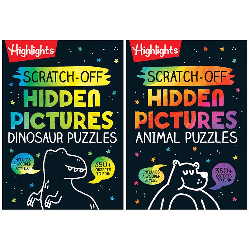 Scratch-Off Hidden Pictures Books